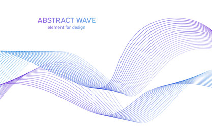 abstract colorful wave element for design vector image