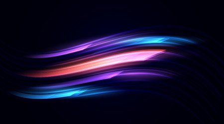 abstract geometric shapes move at high speed vector image
