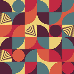 abstract seamless pattern with geometric shapes vector image