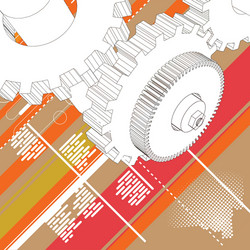 Clockwork Abstract Background vector image