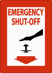 Fire switch safety symbol sign on white background