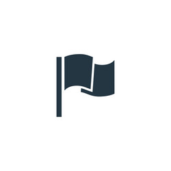 flag icon simple element for web vector image