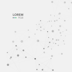 Points and lines abstract connected in chain vector