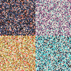 set a backgrounds of squares vector image
