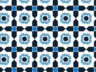 abstract geometric colorful carpet background vector image