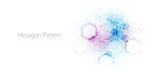 abstract hexagon background for design works vector image