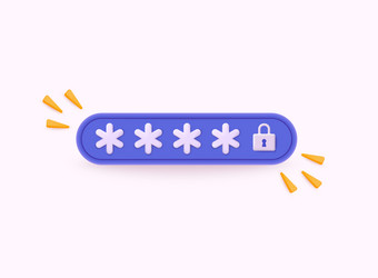 account login and password security concept vector image