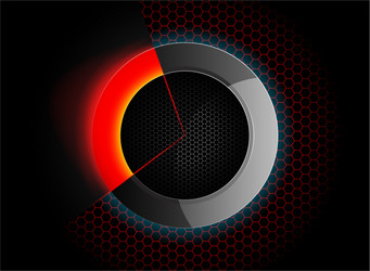 Circular lighting scene vector