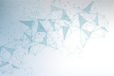 geometric abstract background with connected line vector image