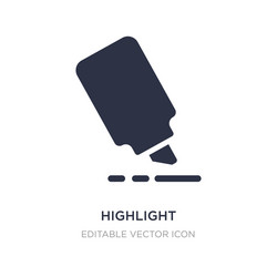 highlight icon on white background simple element vector image