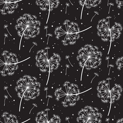 Ornate Dandelion Pattern vector image
