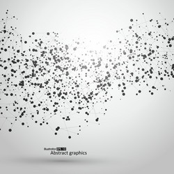 Abstract Dot and Line Network vector image