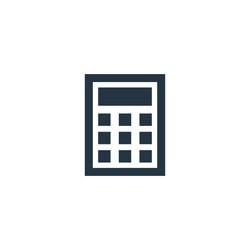 calculator icon simple element vector image