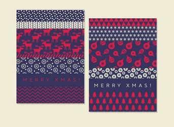 classic xmas simple pattern for header card vector image