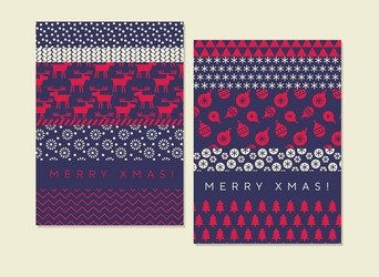 Classic xmas simple pattern for header card vector