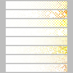 color abstract dot pattern rectangular web banner vector image