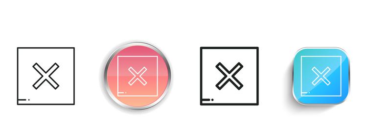 dry icon thin linear regular and button style vector image