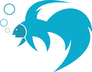 Three fish logo design concept template Royalty Free Vector