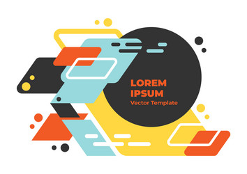 geometric abstract background dynamic shapes vector image