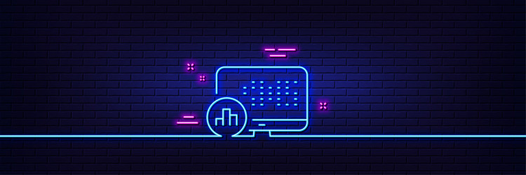 Report statistics line icon column graph sign vector