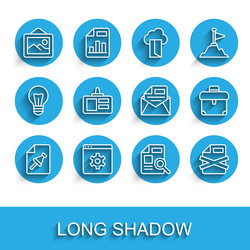 set line note paper with push button browser vector image