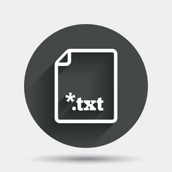text file icon download txt doc button vector image