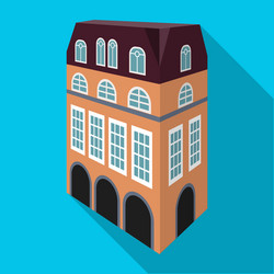 typical english house architecture vector image