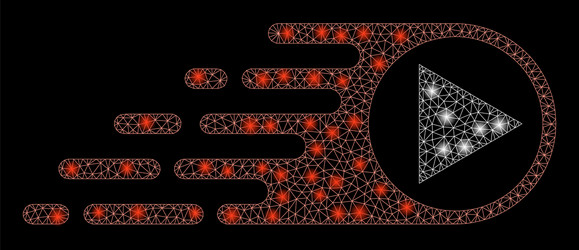 flare mesh network rush right direction with vector image