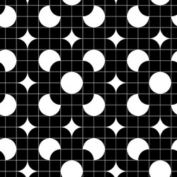 retro tiles seamless pattern background vector