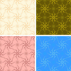 seamless abstract art pattern set vector image