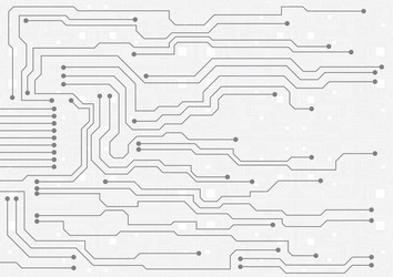 circuit technology background with hi-tech vector image