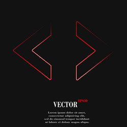 code icon symbol flat modern web design with long vector image