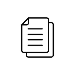 duplicate copy icon perfect for document vector image