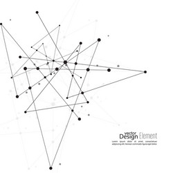 Particle Molecular Network vector image