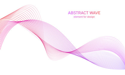 abstract colorful wave element for design vector