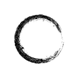 circle grunge ink spot background vector