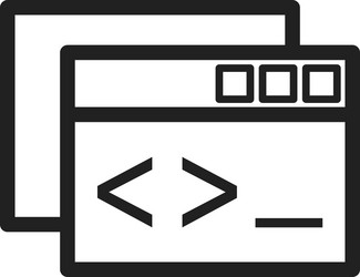 custom coding vector image