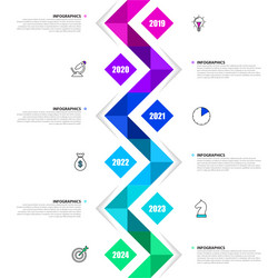 Timeline infographic modern design template Vector Image