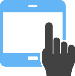 using touch device vector image