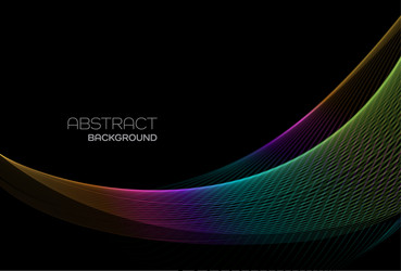 Abstract shiny color spectrum wave design element vector