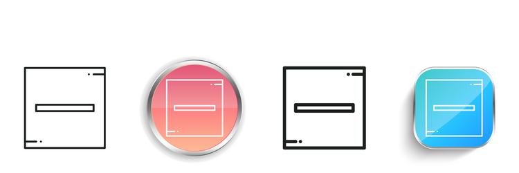 dry icon thin linear regular and button style vector image