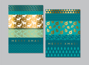 laconic simple xmas pattern for card vector image
