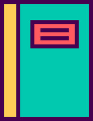 notebook icon design vector image