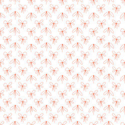 seamless pattern with two bow on white vector image