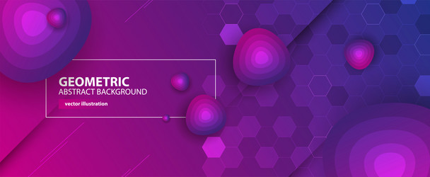 abstract hexagon background for design works vector image