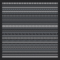 Intricate Border Patterns vector image