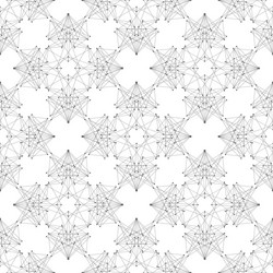 modern abstract geometric pattern with connected vector image