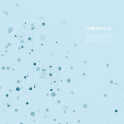 points and lines abstract connected in chain vector image