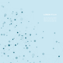 Points and lines abstract connected in chain vector