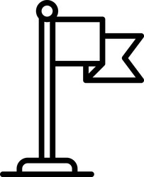 red flag icon location map and navigation vector image